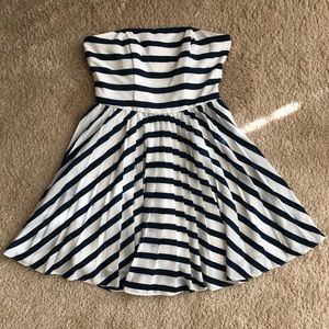 NWOT Blue and White Stripped Dress